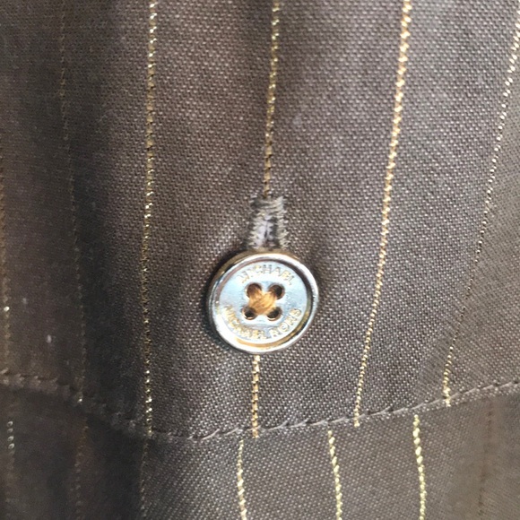 Michael Kors khaki olive green & gold safari Top - Picture 4 of 7